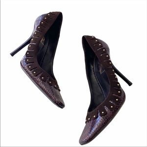 Yves Saint Laurent Snake Studded Pumps Size EU 40
